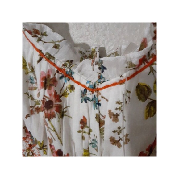 NWT By Anthropologie Sleeveless Smocked Waist Ruffled Midi Dress Size XL - Picture 7 of 15